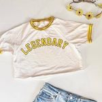 urban nation - "LEGENDARY" Jersey Style Crop Top - Never worn! 💛 🖤 Photo 0
