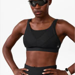 Athleta Invincible Sports Bra 34DD Black Mesh High Impact Photo 0