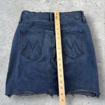 Womens‎ MOTHER Denim The Scared Slit Mini Skirt In My Wildest Ride Sz 26 Black Photo 7