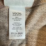 Vocal  Patriotic Flag Cardigan in Red, Blue, and Tan Photo 7