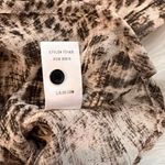Lulus  Hot Take Light Beige Leopard Print Sheer Wrap Top Photo 5