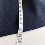 Red Valentino Navy Metallic Ribbed Knit Zip Up Collared Bow Sweater Dress Sz XS Photo 7