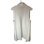 Lilly Pulitzer Women's Sleeveless Cardigan Vest White Fringe Size M Photo 1