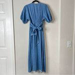 Old Navy  Fit & Flare Twist-Front Maxi Dress Chambray Size Small Photo 3