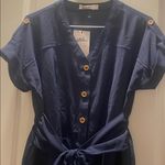 New With Tag Byinns Navy Blue Romper Size S Photo 1