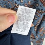 CAbi  Womens Provincial Floral Tunic Dress Sz Medium Blue Boho Flowy‎ Lightweight Photo 5