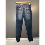 Laze Jeans Jeans Womens 3 Blue Skinny Ankle Zip Red Stitching Heart Pockets Size undefined Photo 5