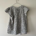 J.Crew animal print short flutter sleeve blouse Small NWT Comfy Closet staple Photo 1
