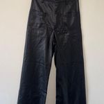 ZARA  The Marine Straight Faux Leather Pants US Size O Photo 6