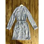 NWT SweetHoney Classic Lounge Pajama Robe Blue Rudolph Reindeer Christmas XS Photo 3