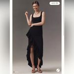 Dress the Population  Charlene Square-Neck Ruffle Side-Slit Gown Photo 2