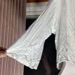 Black And White Cropped And Shoulder Cutout Half Sleeve Selfie Top Size Large Photo 2