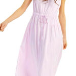 Alfani  Elastic Waist Dress Drawstring Lavender Boho Romance Size 3X Coquette Photo 0