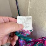 1980 Vintage Satin Paisley Floral California Dynasty Mini Slip Dress Size Large Pink Photo 9