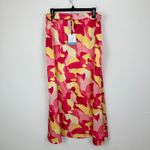 Ming Wang Matching Skirt Set Maxi Crepe de Chine Printed Multicolor Large NWT Photo 8