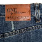 One Teaspoon  High Waist Bandits Tuscany Denim Jean Short Size 25 Festival Boho Photo 8