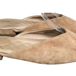 Birdies The Swan Slip-on Mules Sz 9 Tan Suede Quilted Leather Flats Womens Shoes Photo 0