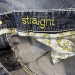 Maurice's Maurice’s 16 Women's Blue Jeans embroidered pockets whiskered straight Photo 6