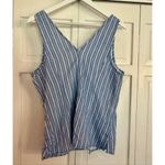 A New Day  NWT blue striped tie front vest tank size M Photo 8