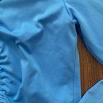 All In Motion Womens Vibrant Blue Flex ruched Crop Long Sleeve top Photo 3