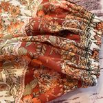 VICI Cottagecore Boho Blouse Top Women’s Medium Smocking Tassel Ties Balloon Sleeves Photo 13