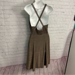 Adam Lippes  Strappy V neck sexy bronze shimmer fit and flared dress size 4 Photo 5