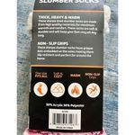 New! Heat Trendz Pink Red White Sherpa Slumber Slipper Socks One Size Fits All Photo 4