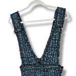 ZARA  NWOT Green Multi Tweed Classy Trending Overall A-Line Midi Dress Small Photo 4