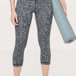 Lululemon  Align Crop 21" Diffuse Starlight‎ Black Static Womens 4 Athletic Yoga Photo 0