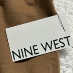 Nine West women’s size small pull on pencil skirt wide waistband side slit camel Photo 9