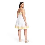 Lisa Marie Fernandez X Target Dress Ric Rac Sleeveless Mini White Yellow Pink S Photo 13