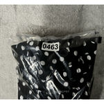 Boston Proper Shirt Women Medium Black White Polka Dot Pleats Button Up Feminine Photo 7