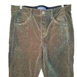 Democracy ‎ "Ab"Solution Slim Straight Ankle Corduroy Pants Green Size 12 Photo 1