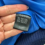 COOGI Navy Blue Hooded Vest L Rainbow Stitching Photo 6