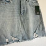 Wild Fable NWT Denim Jean Mini Skirt High Rise Distressed Stretch sz 14 Photo 2