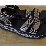 Topshop NWOT Snake Print Platform Sandals Women’s Size EU 40 Faux Leather Photo 0