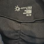 Aerie Black AE Offline Waffle Flared Leggings Photo 3