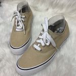 Bass Tan and White Canvas Sneakers Casual Lace Up Sneakers Size 8.5 A19 Tan Photo 3