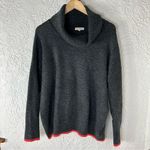 Retrology Gray With Orange Hem Longsleeve Turtleneck Sweater Size XL Photo 0