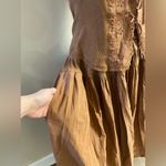 Free People  Gesibelle in Macadamia Brown skirt set A line Medium NWT Photo 10