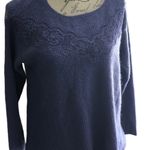 Elle  Purple Sweater Blouse Small Photo 1