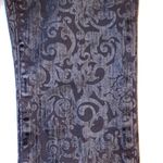 J Brand Womens 27 Black Velvet Paisley Overlay Brocade Skinny Jeans Holiday Photo 2