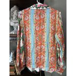 MISA Los Angeles Roya Top Blouse Casablanca Border Mix Womens Size Small Photo 6