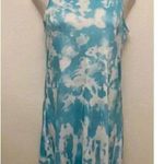 🆕Light Blue Tie Dye Trendy Knit Tank Dress S🆕 White Photo 3