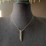 Vintage Judith Jack Marcasite double bar necklace Sterling Silver 925 Art Deco Photo 0