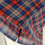 Trovata Birds Of Paradis Marianne Soft Cotton Plaid Ruffle Sleeve Button Up Top Red Size XS Photo 6