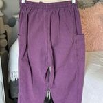 Allison Daley  Purple Check Capri Pants Cargo Cotton Fits Small Womens 8 Comfy Photo 13