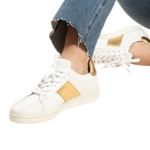 Joyasol paisley sneakers in gold/white 39 White Size 13 Photo 1