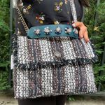 Kurt Geiger Authentic LONDON TWEED/leather Crosby Photo 2