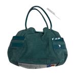 Cole Haan women’s green leather suede handbag purse medium size SKU 3557 Photo 6